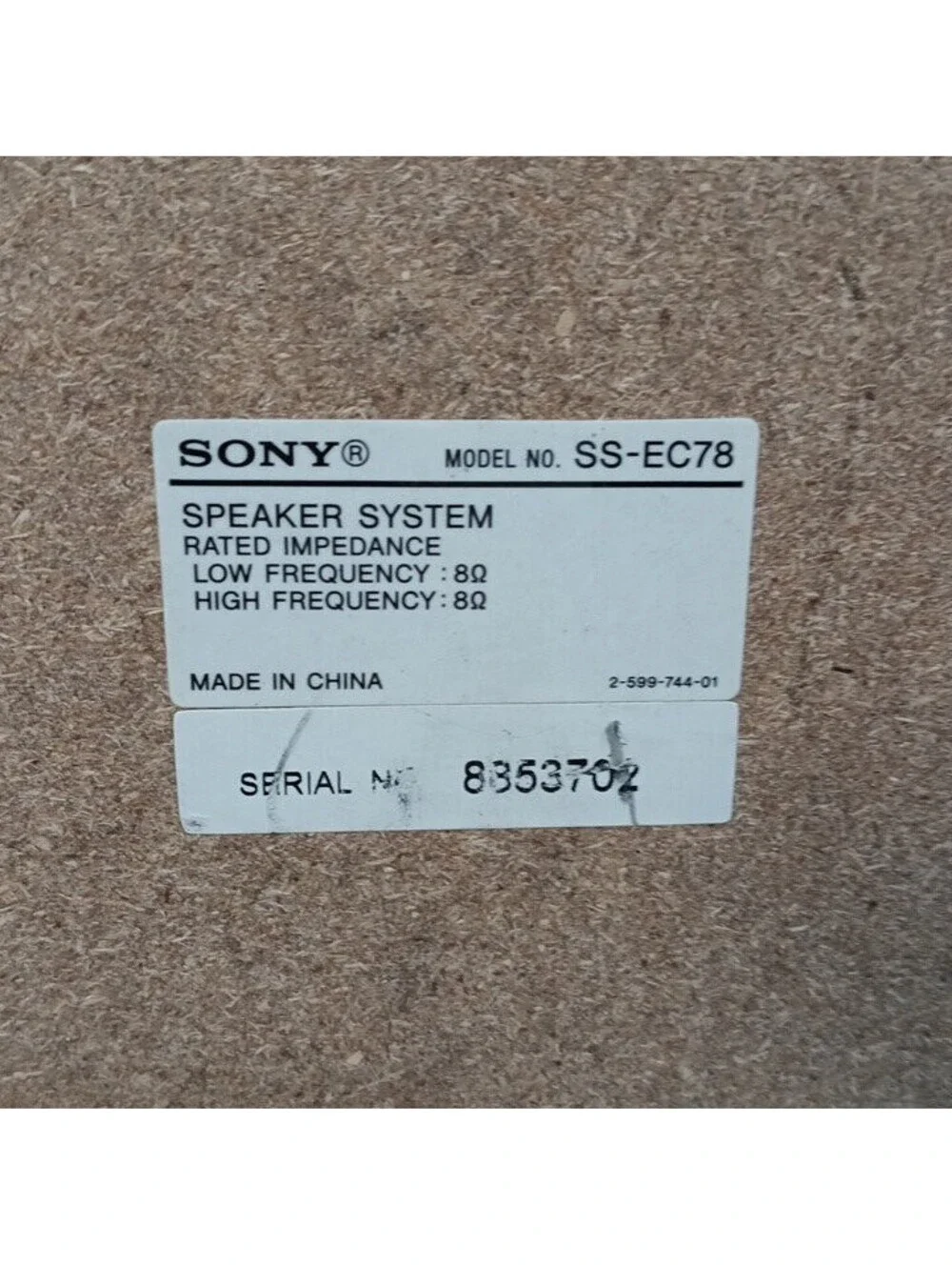 Sony SS-EC78 Bookshelf Speakers Pair Dual Woofer Black Wired Stereo Tested